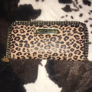 Betsey Johnson Gold and Chetah wallet